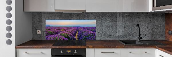 Dekorační panel sklo Pole levandule