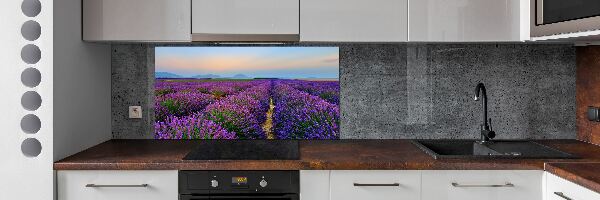 Dekorační panel sklo Pole levandule