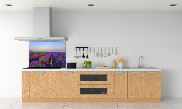 Dekorační panel sklo Pole levandule