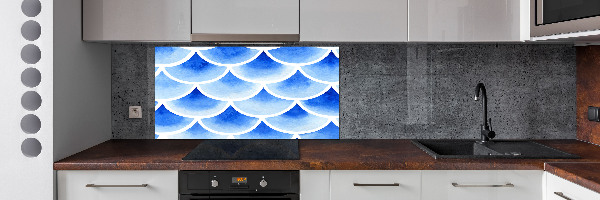 Dekorační panel sklo Rybí šupiny