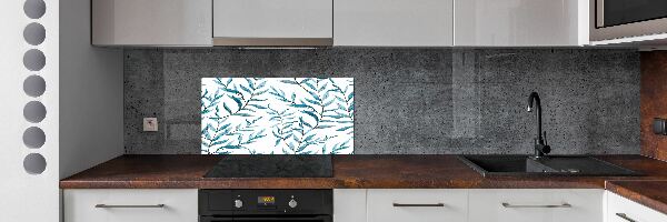 Skleněný panel do kuchyně Listí