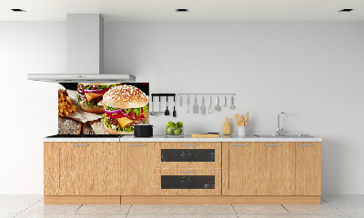 Dekorační panel sklo Hamburgery