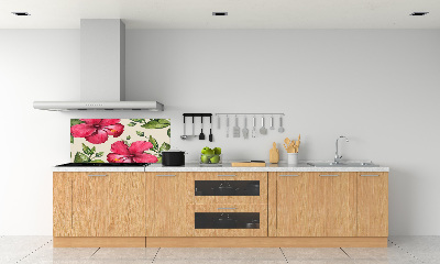 Panel do kuchyně Růžový hibiskus