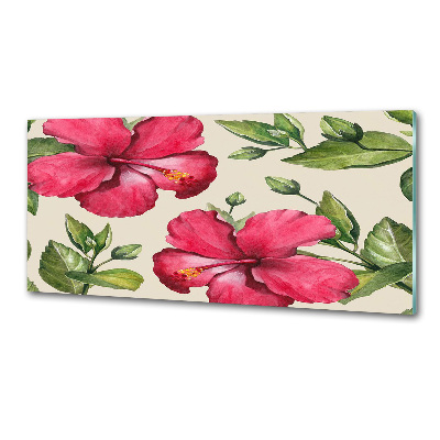 Panel do kuchyně Růžový hibiskus