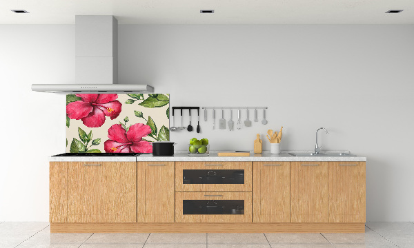 Panel do kuchyně Růžový hibiskus