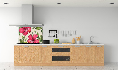 Panel do kuchyně Růžový hibiskus