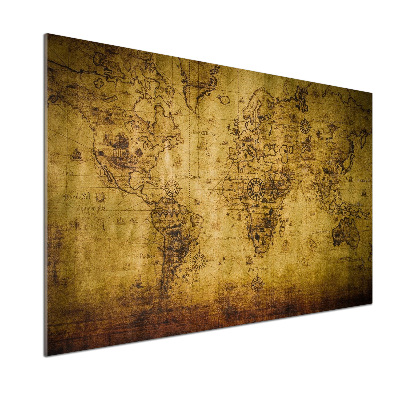 Panel do kuchyně Stará mapa světa
