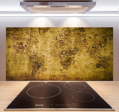 Panel do kuchyně Stará mapa světa