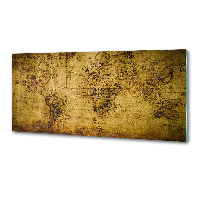 Panel do kuchyně Stará mapa světa