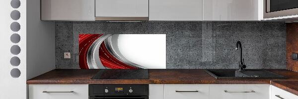 Skleněný panel do kuchynské linky Vlny pozadí