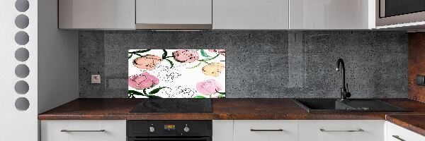 Dekorační panel sklo Pupeny pivoňky