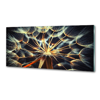 Skleněný panel do kuchynské linky Pampelišky