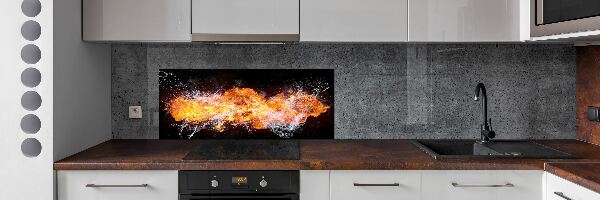 Panel do kuchyně Ohen vs voda