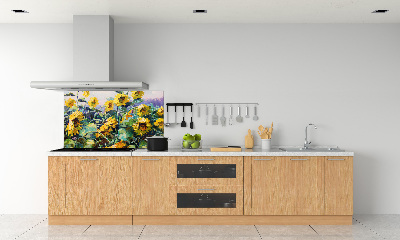 Dekorační panel sklo Slunečníky