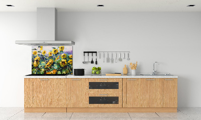 Dekorační panel sklo Slunečníky