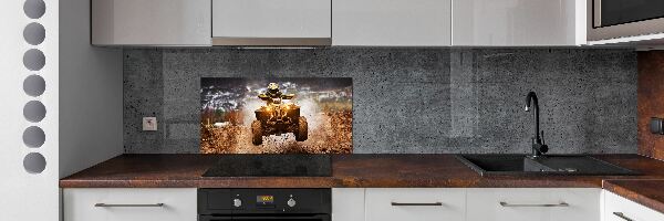 Skleněný panel do kuchyně Čtyřkolka