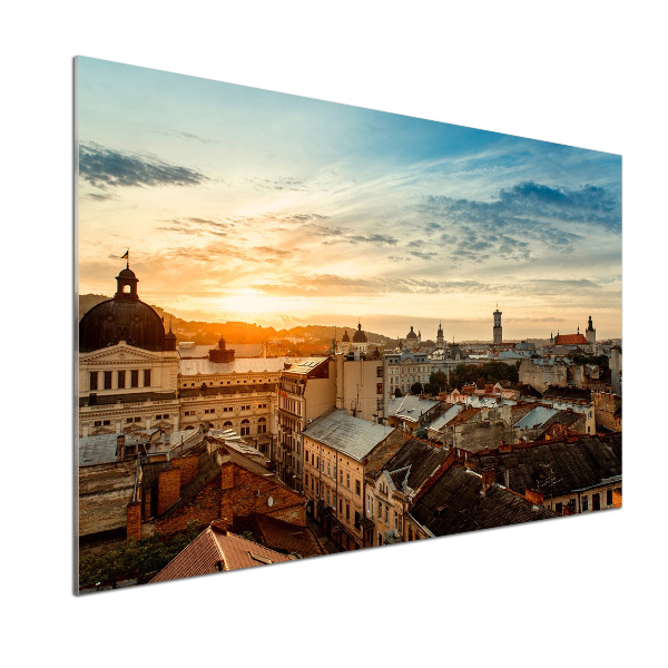 Panel do kuchyně Východ slunce Lvov
