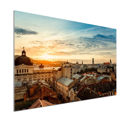 Panel do kuchyně Východ slunce Lvov