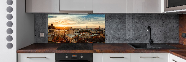 Panel do kuchyně Východ slunce Lvov