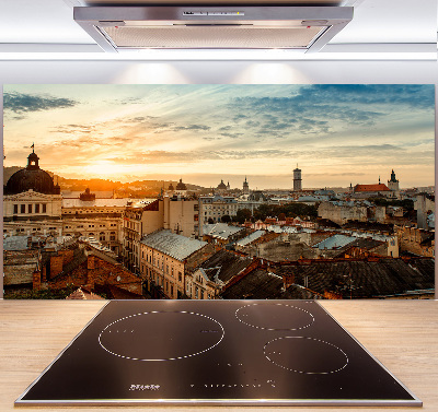 Panel do kuchyně Východ slunce Lvov