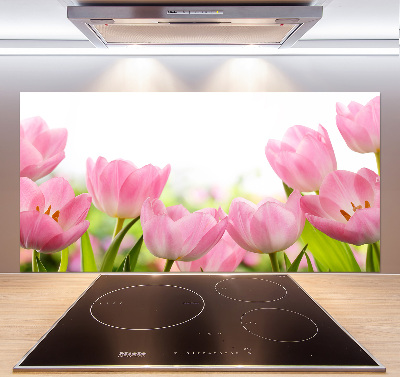 Panel do kuchyně Růžové tulipány