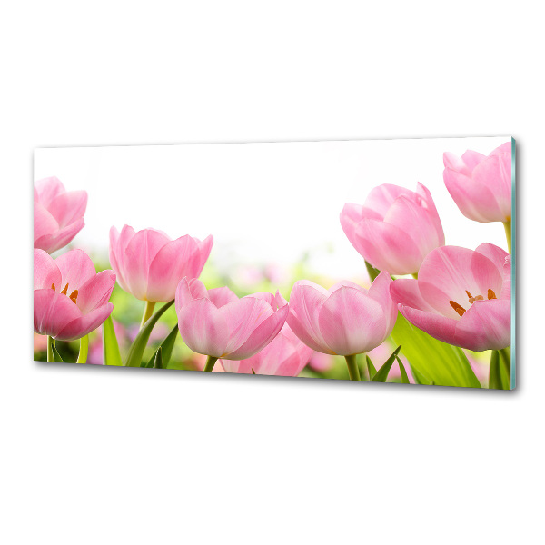 Panel do kuchyně Růžové tulipány
