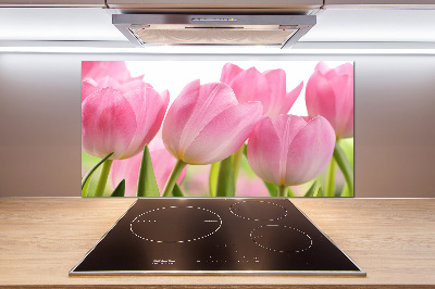 Panel do kuchyně Růžové tulipány