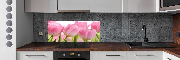 Panel do kuchyně Růžové tulipány