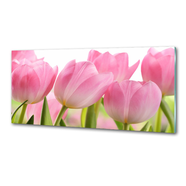 Panel do kuchyně Růžové tulipány