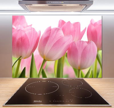 Panel do kuchyně Růžové tulipány