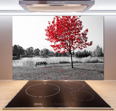 Panel do kuchyně Červený strom