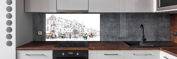 Dekorační panel sklo Staré město