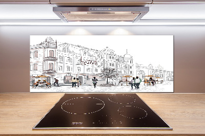 Dekorační panel sklo Staré město