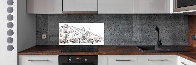 Dekorační panel sklo Staré město