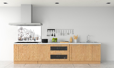 Dekorační panel sklo Staré město