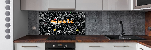 Panel do kuchyně Hudební symboly