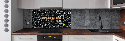 Panel do kuchyně Hudební symboly
