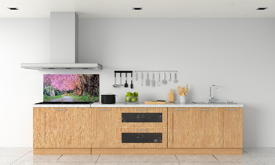Dekorační panel sklo Květy višně