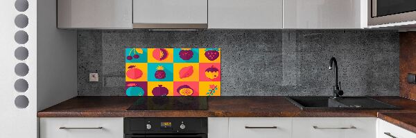 Dekorační panel sklo Ikony ovoců