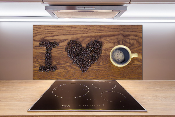 Panel do kuchyně I love coffee