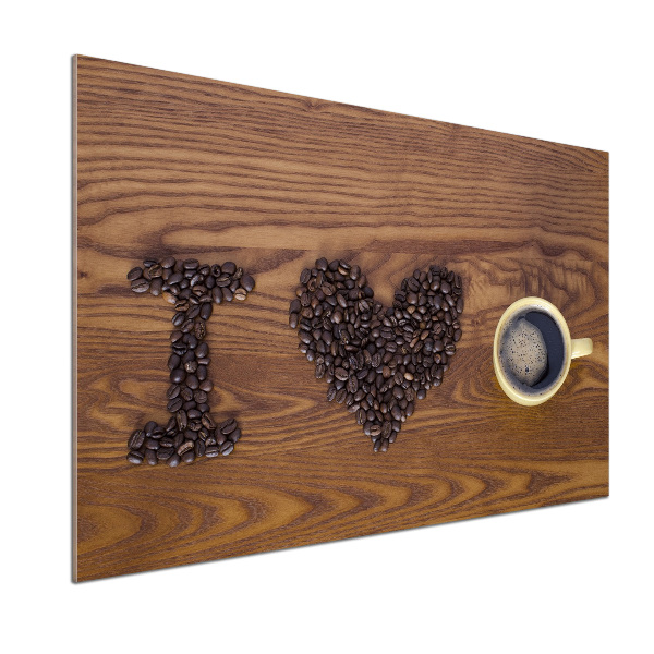 Panel do kuchyně I love coffee