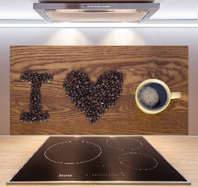 Panel do kuchyně I love coffee