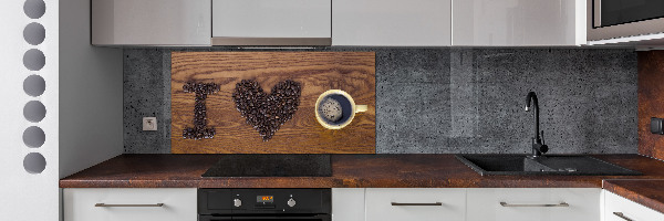 Panel do kuchyně I love coffee