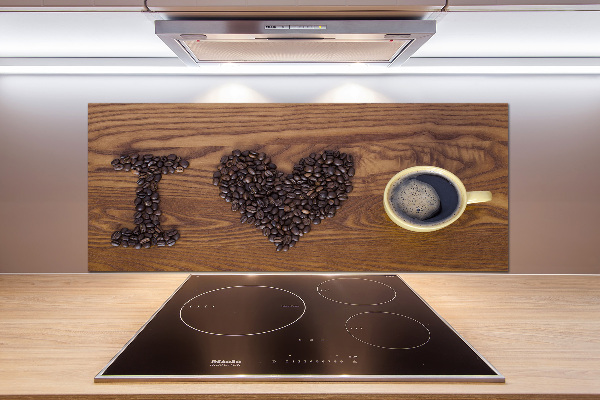 Panel do kuchyně I love coffee