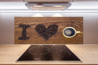 Panel do kuchyně I love coffee