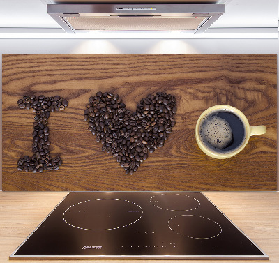Panel do kuchyně I love coffee