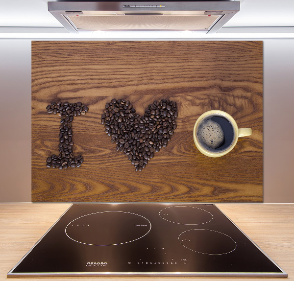 Panel do kuchyně I love coffee