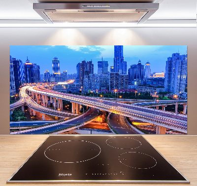 Skleněný panel do kuchyně Viadukt