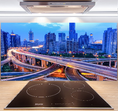 Skleněný panel do kuchyně Viadukt