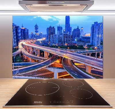 Skleněný panel do kuchyně Viadukt